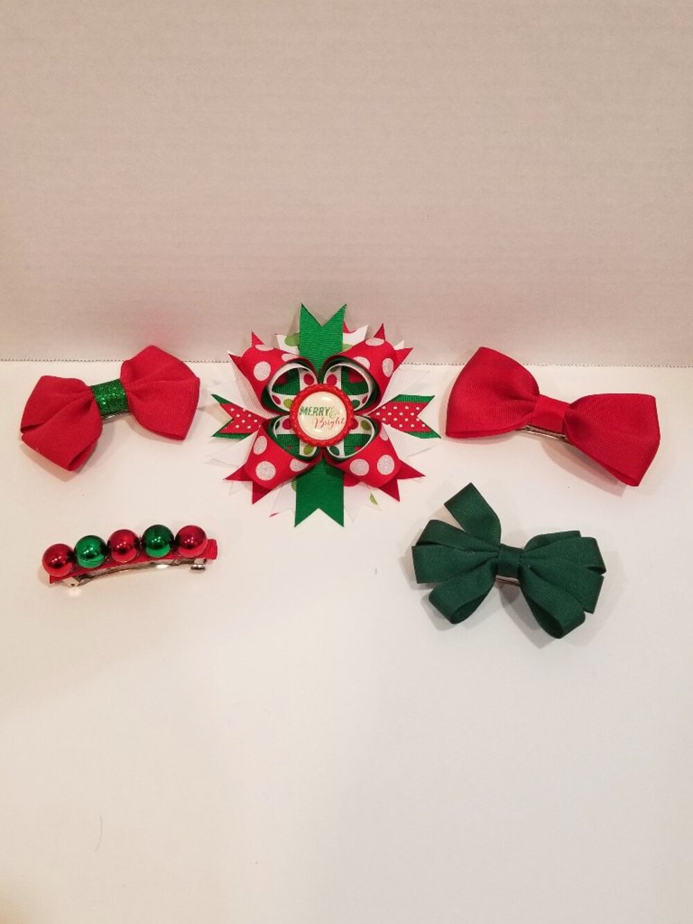 Girls' Custom Hairbows, Lot of 5